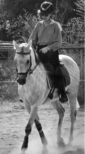 Leslie Becker on Horse